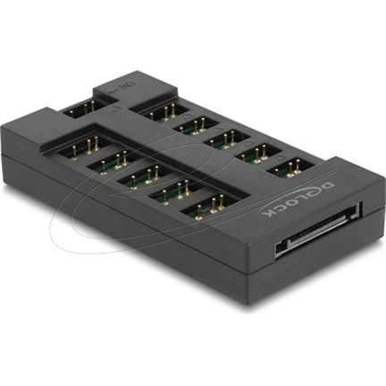 DELOCK RGB Hub 10 porttal ARGB LED-ekhez