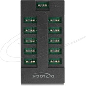 DELOCK RGB Hub 10 porttal ARGB LED-ekhez