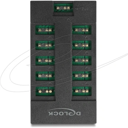 DELOCK RGB Hub 10 porttal ARGB LED-ekhez