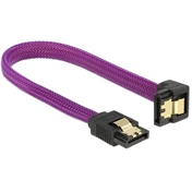 DELOCK SATA cable down/straight metal purple Premium 20cm (83694)