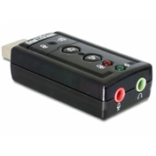 DELOCK USB 2.0 Hangkártya Virtual 7.1 - 24bit/96kHz S/PDIF