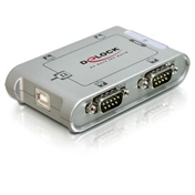 DELOCK USB 2.0 to 4 x serial adapter (87414)