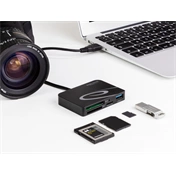 DELOCK USB 3.2 Gen 1 Type-A XQD/SD/MicroSD kártyaolvasó