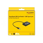 DELOCK USB 3.2 Gen 1 Type-A XQD/SD/MicroSD kártyaolvasó