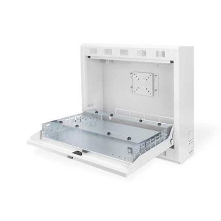 DIGITUS 19" 550x580x160mm videórögzítőkhöz szürke fali rack szekrény