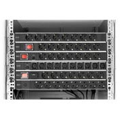 DIGITUS 1U rack alumínium 7 schuko dugaljas túlfeszültségvédett hálózati elosztó