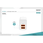 DIGITUS DA-10061 2 port USB Type-A 15.5W töltőadapter