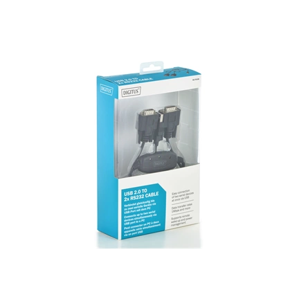 DIGITUS DA-70158 2x RS232 soros USB 2.0 adapter