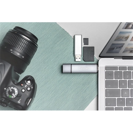 DIGITUS DA-70886 USB Type-A/Type-C 3.2 Gen1 1x MicroSD/SD kártyaolvasó