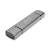 DIGITUS DA-70886 USB Type-A/Type-C 3.2 Gen1 1x MicroSD/SD kártyaolvasó