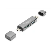 DIGITUS DA-70886 USB Type-A/Type-C 3.2 Gen1 1x MicroSD/SD kártyaolvasó