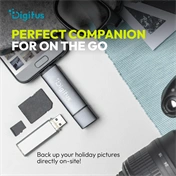 DIGITUS DA-70886 USB Type-A/Type-C 3.2 Gen1 1x MicroSD/SD kártyaolvasó