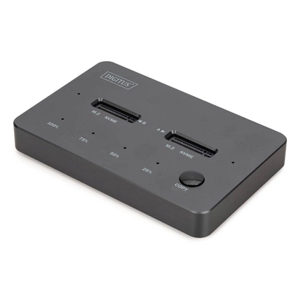 DIGITUS DA-71545 Dual M.2 NVMe SSD dokkoló állomás USB-C Gen2