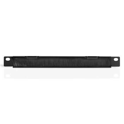 DIGITUS DN-10-ORG-1-2U-B 19" 1U fésűs fekete kábelbevezető