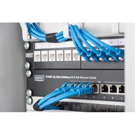 DIGITUS DN-10 ORG-1U 10" 1U gyűrűs szürke kábelrendező