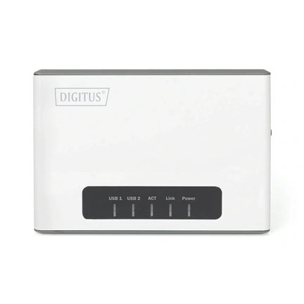 DIGITUS DN-13024 2 port USB 2.0 vezeték nélküli többfunkciós nyomtatószerver