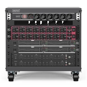 DIGITUS DN-48000 19" 8U 420x507x460mm lapraszerelt fekete hálózati szekrény kerekekkel