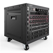 DIGITUS DN-48000 19" 8U 420x507x460mm lapraszerelt fekete hálózati szekrény kerekekkel