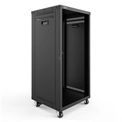 DIGITUS DN-48002 19" 21U 1000x507x460mm lapraszerelt fekete hálózati szekrény kerekekkel