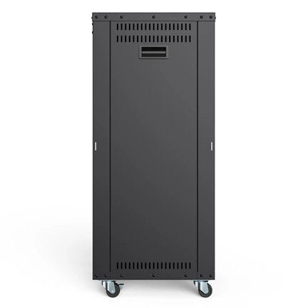 DIGITUS DN-48002 19" 21U 1000x507x460mm lapraszerelt fekete hálózati szekrény kerekekkel
