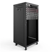 DIGITUS DN-48002 19" 21U 1000x507x460mm lapraszerelt fekete hálózati szekrény kerekekkel