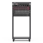 DIGITUS DN-48002 19" 21U 1000x507x460mm lapraszerelt fekete hálózati szekrény kerekekkel