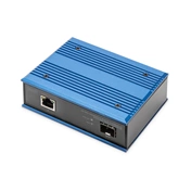 DIGITUS DN-652104-1 Gigabit 1x GbE Lan port PoE SFP modul nélküli ipari média konverter