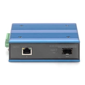 DIGITUS DN-652104-1 Gigabit 1x GbE Lan port PoE SFP modul nélküli ipari média konverter