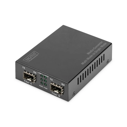 DIGITUS DN-82133 Gigabit multimodusú/monomódusú SFP modul nélküli média konverter