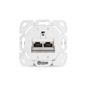 DIGITUS DN-9006/B5-N Cat6 Modulo50 dupla falon kívüli aljzat 2xRJ45 árnyékolt csatlakozóval 5db/csomag