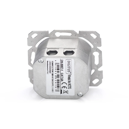 DIGITUS DN-9007-1 Cat6A Modulo50 dupla süllyesztett aljzat 2xRJ45 árnyékolt csatlakozóval