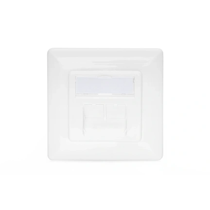 DIGITUS DN-9007-1 Cat6A Modulo50 dupla süllyesztett aljzat 2xRJ45 árnyékolt csatlakozóval