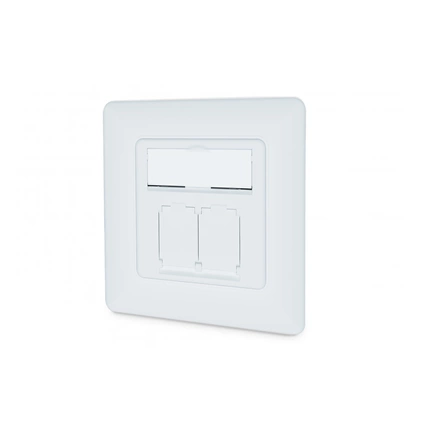 DIGITUS DN-9010/8-2 Cat6A Modulo50 dupla süllyesztett aljzat 2xRJ45 árnyékolt csatlakozóval