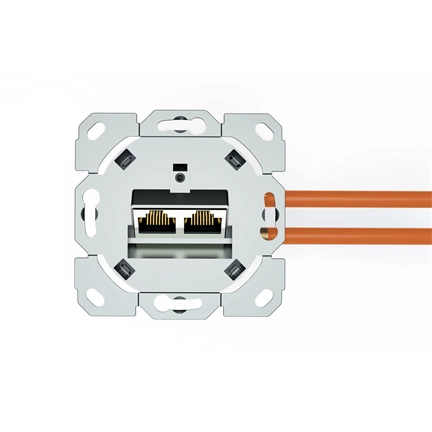 DIGITUS DN-9010/8-2 Cat6A Modulo50 dupla süllyesztett aljzat 2xRJ45 árnyékolt csatlakozóval