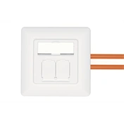 DIGITUS DN-9010/8-2 Cat6A Modulo50 dupla süllyesztett aljzat 2xRJ45 árnyékolt csatlakozóval