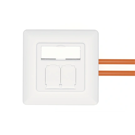 DIGITUS DN-9010/8-2 Cat6A Modulo50 dupla süllyesztett aljzat 2xRJ45 árnyékolt csatlakozóval