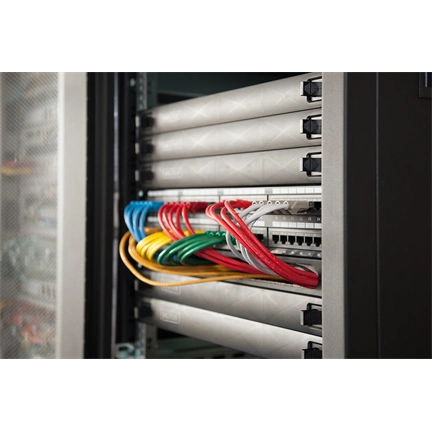 DIGITUS DN-97651 19" 1U bepattintható fekete vakpanel
