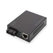 DIGITUS Gigabit PoE+ SM (RJ45-SC) 30W média konverter