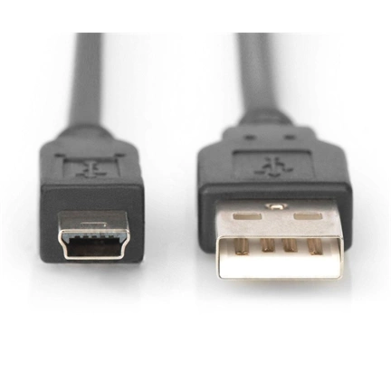 DIGITUS High Speed 2.0 mini USB B  - USB type A kábel 3m