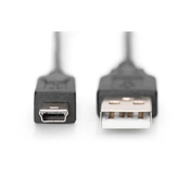 DIGITUS High Speed 2.0 mini USB B - USB type A kábel 3m