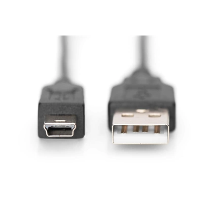 DIGITUS High Speed 2.0 mini USB B - USB type A kábel 3m