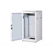 DIGITUS Rack Unique 19" 22U 1164x600x600mm üvegajtós szürke álló rack szekrény