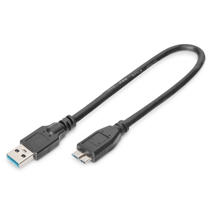 DIGITUS Super Speed 3.0 micro USB B - USB type A kábel 0,25
