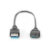 DIGITUS Super Speed 3.0 micro USB B - USB type A kábel 0,25