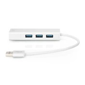 DIGITUS USB 3.0 Gigabit Ethernet adapter + 3 portos USB HUB