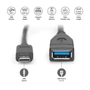 DIGITUS USB 3.0 Type A anya-> USB 3.0 Type C apa 0,15m OTG adapter
