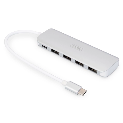 DIGITUS USB Type-C 4 portos USB 3.0 hub + PD
