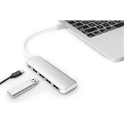 DIGITUS USB Type-C 4 portos USB 3.0 hub + PD