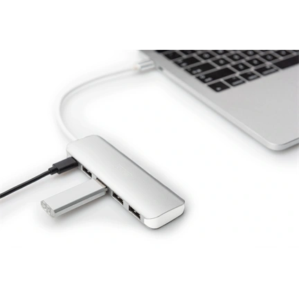 DIGITUS USB Type-C 4 portos USB 3.0 hub + PD