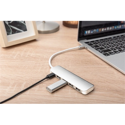 DIGITUS USB Type-C 4 portos USB 3.0 hub + PD